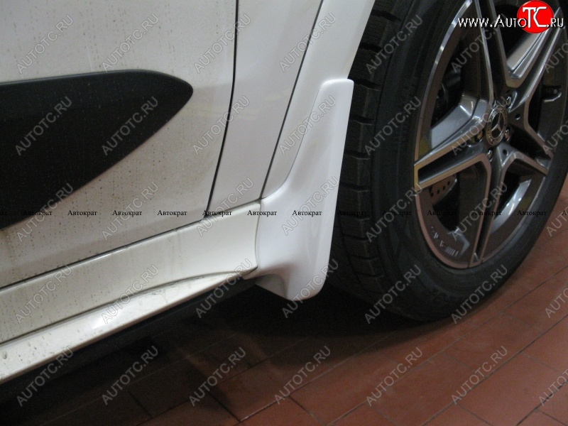 8 999 р. Брызговики AMG АВТОКРАТ (стеклопластик)  Mercedes-Benz GLE class  W167 (2018-2025) (Передние, Неокрашенные)  с доставкой в г. Керчь