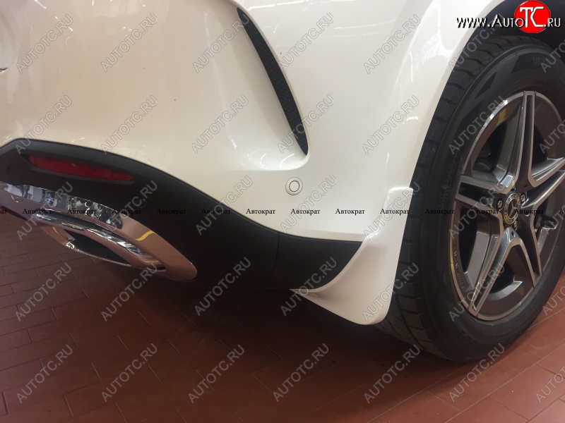 8 999 р. Брызговики AMG АВТОКРАТ (стеклопластик)  Mercedes-Benz GLE class  W167 (2018-2025) (Задние, Неокрашенные)  с доставкой в г. Керчь