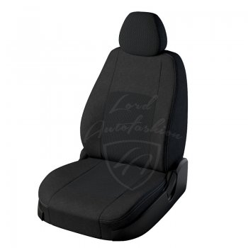 Чехлы для сидений Lord Autofashion Турин (жаккард) Mercedes-Benz Sprinter  W906 (2006-2018), Volkswagen Crafter  1 (2006-2017) (Черный, вставка Эльбрус)