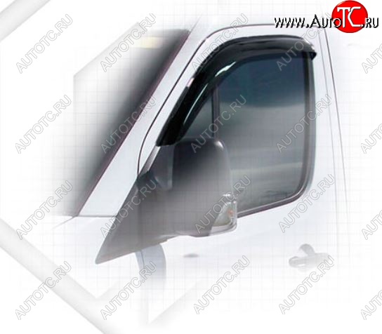 1 899 р. Дефлектора окон CA-Plastic Mercedes-Benz Sprinter W906 рестайлинг (2014-2018) (Classic полупрозрачный, Без хром.молдинга)  с доставкой в г. Керчь