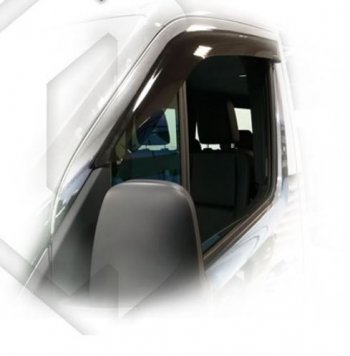 1 899 р. Дефлектора окон CA-Plastiс  Mercedes-Benz Sprinter  W910 (2018-2025) (серия Classic полупрозрачный, Без хром молдингов)  с доставкой в г. Керчь. Увеличить фотографию 2