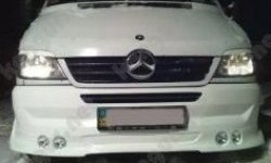 1 649 р. Реснички на фары CT Mercedes-Benz Sprinter W901 (1995-2000) (Неокрашенные)  с доставкой в г. Керчь. Увеличить фотографию 2