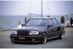 10 599 р. Передний бампер WALD Mercedes-Benz E-Class S124 универсал рестайлинг (1993-1996) (Неокрашенный)  с доставкой в г. Керчь. Увеличить фотографию 4