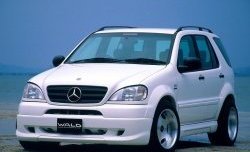 11 399 р. Пороги накладки Executive Line Wald Mercedes-Benz ML class W163 дорестайлинг (1997-2001) (Неокрашенные)  с доставкой в г. Керчь. Увеличить фотографию 2