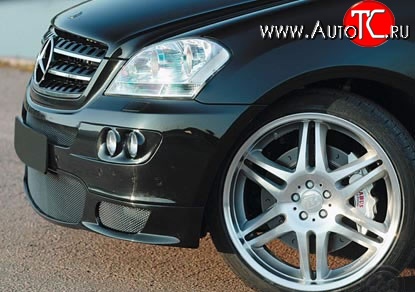 11 699 р. Передние вставки для модульной оптики Sport Mercedes-Benz ML class W164 дорестайлинг (2005-2008)  с доставкой в г. Керчь