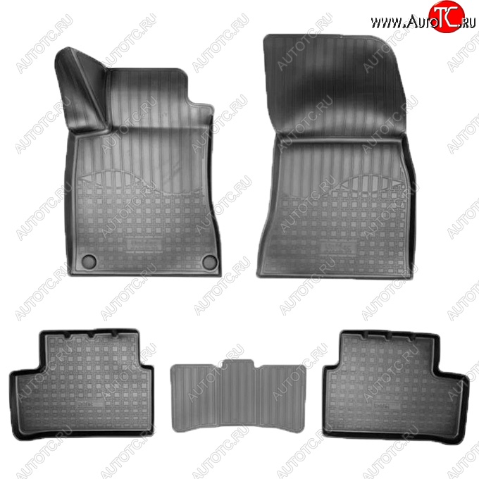2 599 р. Коврики салонные Noplast (3D)  Mercedes-Benz A class  W177 - CLA class  C118 (Черные)  с доставкой в г. Керчь