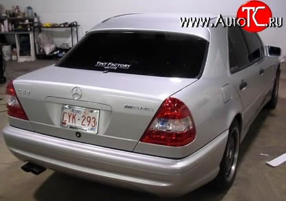 3 399 р. Козырёк на заднее лобовое стекло Rieger Style Mercedes-Benz C-Class W202 дорестайлинг седан (1993-1997) (стеклопластик: жёсткий, Неокрашенный)  с доставкой в г. Керчь