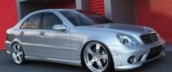 16 299 р. Передний бампер CT Mercedes-Benz C-Class W203 дорестайлинг седан (2000-2004) (Неокрашенный)  с доставкой в г. Керчь. Увеличить фотографию 2