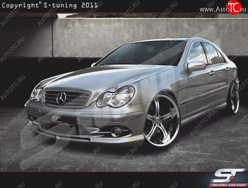 26 899 р. Передний бампер Wild Mercedes-Benz C-Class W203 дорестайлинг седан (2000-2004)  с доставкой в г. Керчь