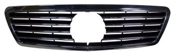 Решётка радиатора SAT (с местом под эмблему, черная) Mercedes-Benz C-Class  CL203 (2001-2004) дорестайлинг купе