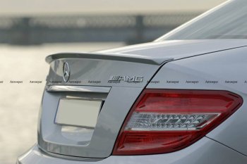 3 399 р. Лип спойлер АВТОКРАТ AMG  Mercedes-Benz C-Class  W204 (2007-2015) дорестайлинг седан, рестайлинг седан (Неокрашенный)  с доставкой в г. Керчь. Увеличить фотографию 3