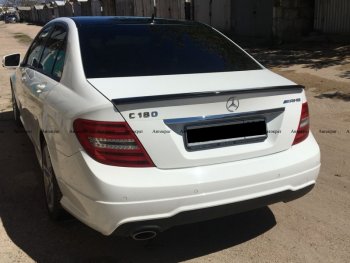 3 399 р. Лип спойлер АВТОКРАТ AMG  Mercedes-Benz C-Class  W204 (2007-2015) дорестайлинг седан, рестайлинг седан (Неокрашенный)  с доставкой в г. Керчь. Увеличить фотографию 4