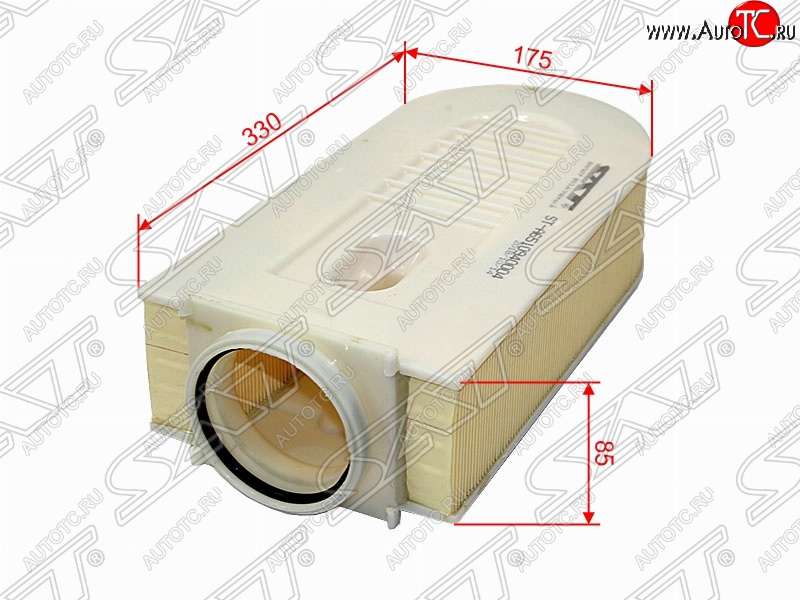 1 129 р. Фильтр воздушный двигателя SAT (330x175x85 mm)  Mercedes-Benz C-Class  W204 - E-Class  W212  с доставкой в г. Керчь