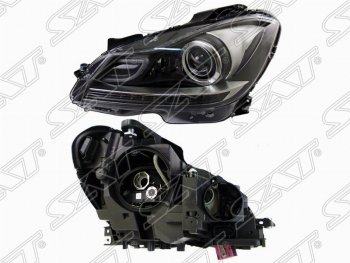 Левая передняя фара SAT (под ксенон, диодная) Mercedes-Benz C-Class  W204 (2011-2015) рестайлинг седан