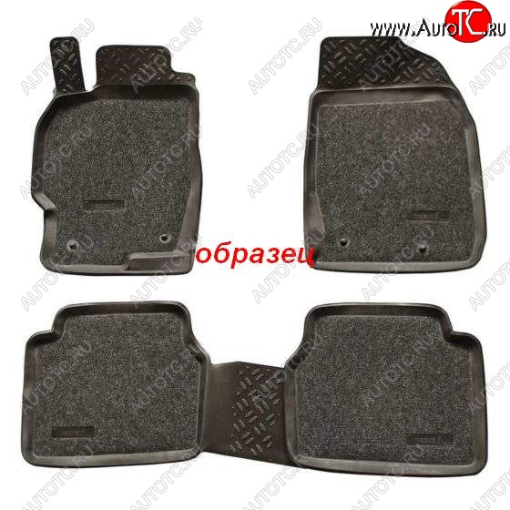 3 589 р. Комплект ковриков в салон Aileron 3D SOFT Mercedes-Benz C-Class W204 дорестайлинг седан (2007-2011)  с доставкой в г. Керчь