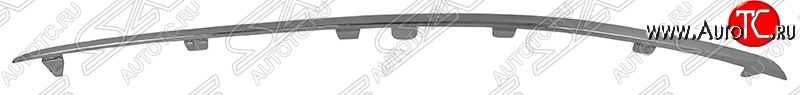 1 399 р. Левый молдинг на передний бампер SAT (хром)  Mercedes-Benz C-Class  W204 (2007-2011) дорестайлинг седан (Неокрашенный)  с доставкой в г. Керчь
