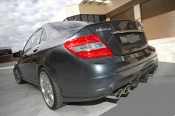 4 849 р. Лип спойлер BRABUS Mercedes-Benz C-Class W204 дорестайлинг седан (2007-2011) (Неокрашенный)  с доставкой в г. Керчь. Увеличить фотографию 2