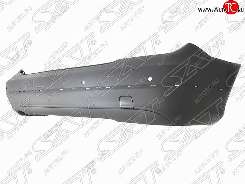 3 299 р. Бампер задний SAT (с отв. под сонары, под молдинг)  Mercedes-Benz C-Class  W204 (2011-2015) рестайлинг седан (Неокрашенный)  с доставкой в г. Керчь
