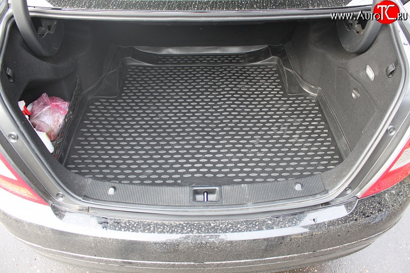 2 059 р. Коврик в багажник Element (полиуретан) Mercedes-Benz C-Class W204 дорестайлинг седан (2007-2011)  с доставкой в г. Керчь