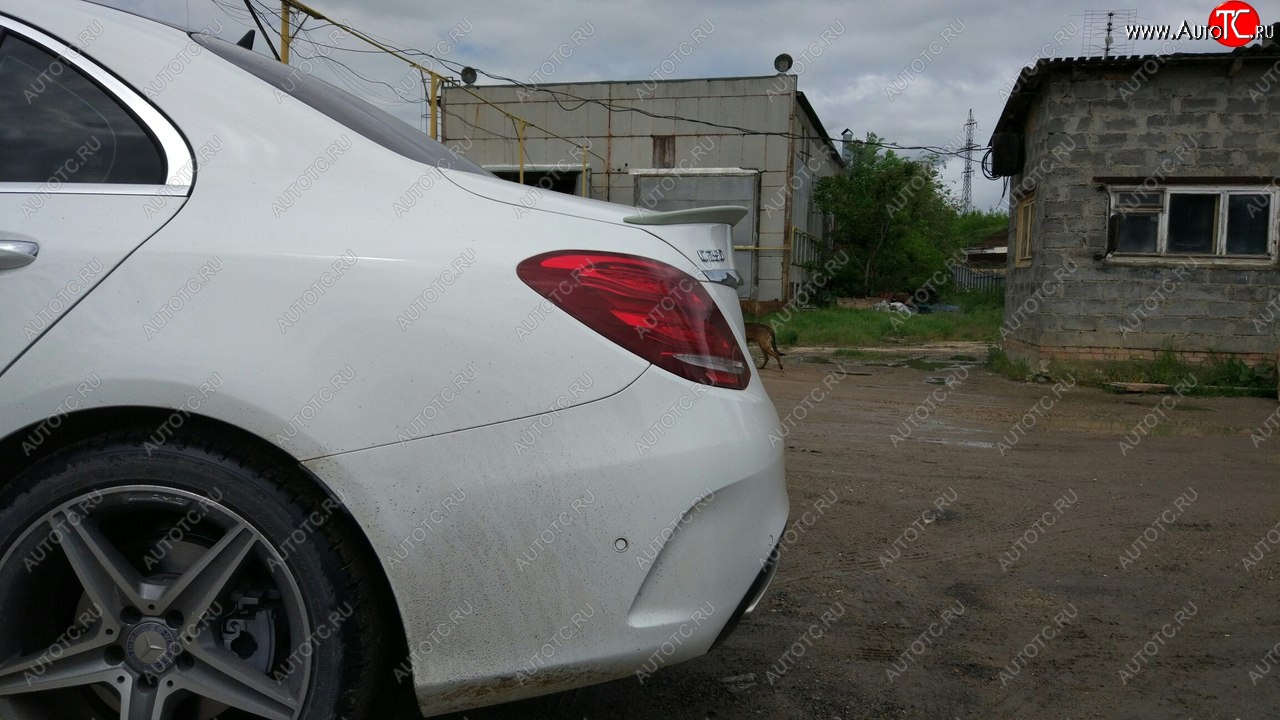 3 399 р. Лип спойлер АВТОКРАТ  Mercedes-Benz C-Class  W205 (2015-2018) дорестайлинг седан (Неокрашенный)  с доставкой в г. Керчь