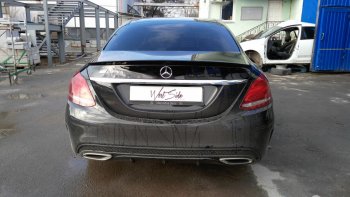 3 399 р. Лип спойлер АВТОКРАТ  Mercedes-Benz C-Class  W205 (2015-2018) дорестайлинг седан (Неокрашенный)  с доставкой в г. Керчь. Увеличить фотографию 6