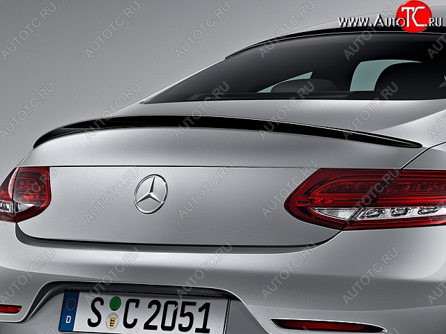 4 649 р. Спойлер багажника AMG. Coupe Mercedes-Benz C-Class W205 дорестайлинг седан (2015-2018) (Неокрашенный)  с доставкой в г. Керчь