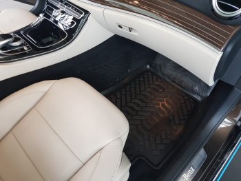 2 049 р. Комплект ковриков в салон Aileron 3D (с подпятником)  Mercedes-Benz C-Class  W205 (2015-2018) дорестайлинг седан  с доставкой в г. Керчь. Увеличить фотографию 7