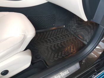 2 049 р. Комплект ковриков в салон Aileron 3D (с подпятником)  Mercedes-Benz C-Class  W205 (2015-2018) дорестайлинг седан  с доставкой в г. Керчь. Увеличить фотографию 4