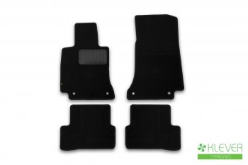 Текстильные коврики салона Klever Standart Mercedes-Benz C-Class ( С205,  S205,  W205) (2014-2025) дорестайлинг купе, дорестайлинг универсал, дорестайлинг седан, рестайлинг седан (Черные)