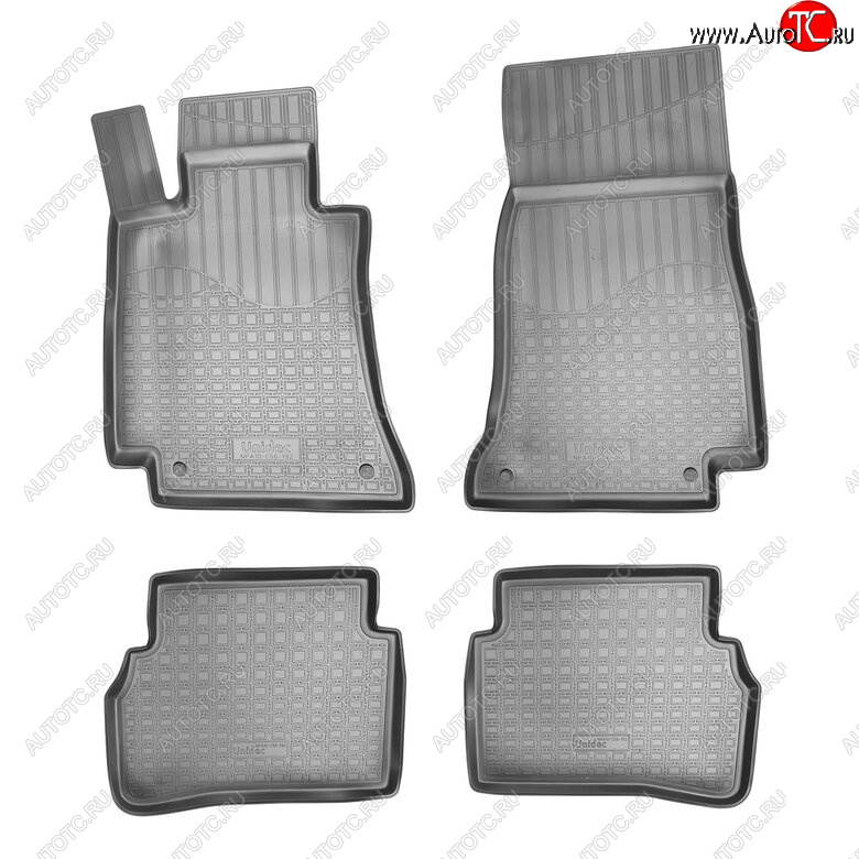 2 899 р. Комплект ковриков в салон Norplast Unidec  Mercedes-Benz C-Class ( С205,  S205,  W205) (2014-2025) дорестайлинг купе, дорестайлинг универсал, дорестайлинг седан, рестайлинг седан (Цвет: черный)  с доставкой в г. Керчь
