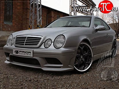 14 149 р. Передний бампер Prior Design Mercedes-Benz CLK class W208 (1997-2002) (Неокрашенный)  с доставкой в г. Керчь