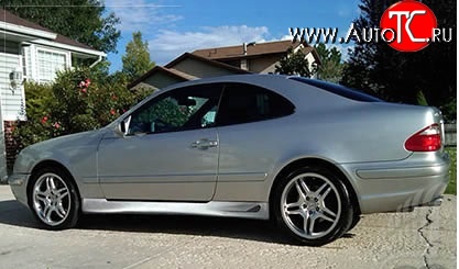 6 649 р. Пороги накладки Lorinser Mercedes-Benz CLK class W208 (1997-2002) (Неокрашенные)  с доставкой в г. Керчь