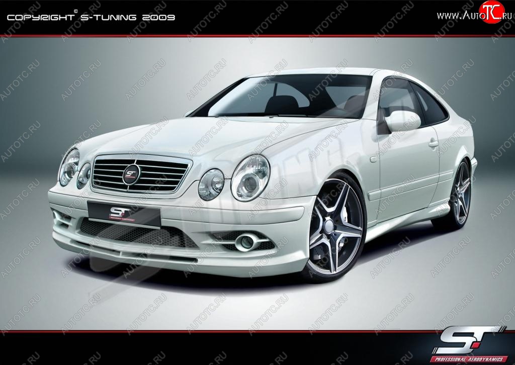 4 999 р. Пороги накладки Wild Mercedes-Benz CLK class W208 (1997-2002) (Неокрашенные)  с доставкой в г. Керчь