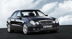 11 399 р. Накладка Carlsson на передний бампер Mercedes-Benz E-Class W211 дорестайлинг седан (2002-2006) (Неокрашенная)  с доставкой в г. Керчь. Увеличить фотографию 5