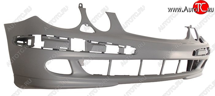 8 349 р. Передний бампер SAT (AVANGARDE, под омыватели, пр-во Тайвань) Mercedes-Benz E-Class W211 дорестайлинг седан (2002-2006) (Неокрашенный)  с доставкой в г. Керчь