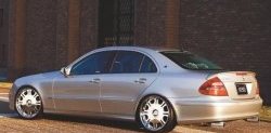 5 599 р. Лип спойлер CT Mercedes-Benz E-Class W211 дорестайлинг седан (2002-2006) (Неокрашенный)  с доставкой в г. Керчь. Увеличить фотографию 3