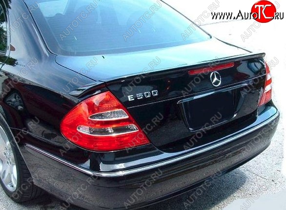 5 599 р. Лип спойлер CT Mercedes-Benz E-Class W211 дорестайлинг седан (2002-2006) (Неокрашенный)  с доставкой в г. Керчь