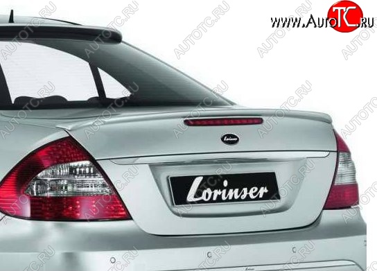 5 309 р. Лип спойлер Lorinzer Mercedes-Benz E-Class W211 дорестайлинг седан (2002-2006) (Неокрашенный)  с доставкой в г. Керчь