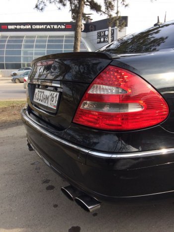 Лип спойлер АВТОКРАТ Mercedes-Benz E-Class  W211 (2002-2009) дорестайлинг седан, рестайлинг седан
