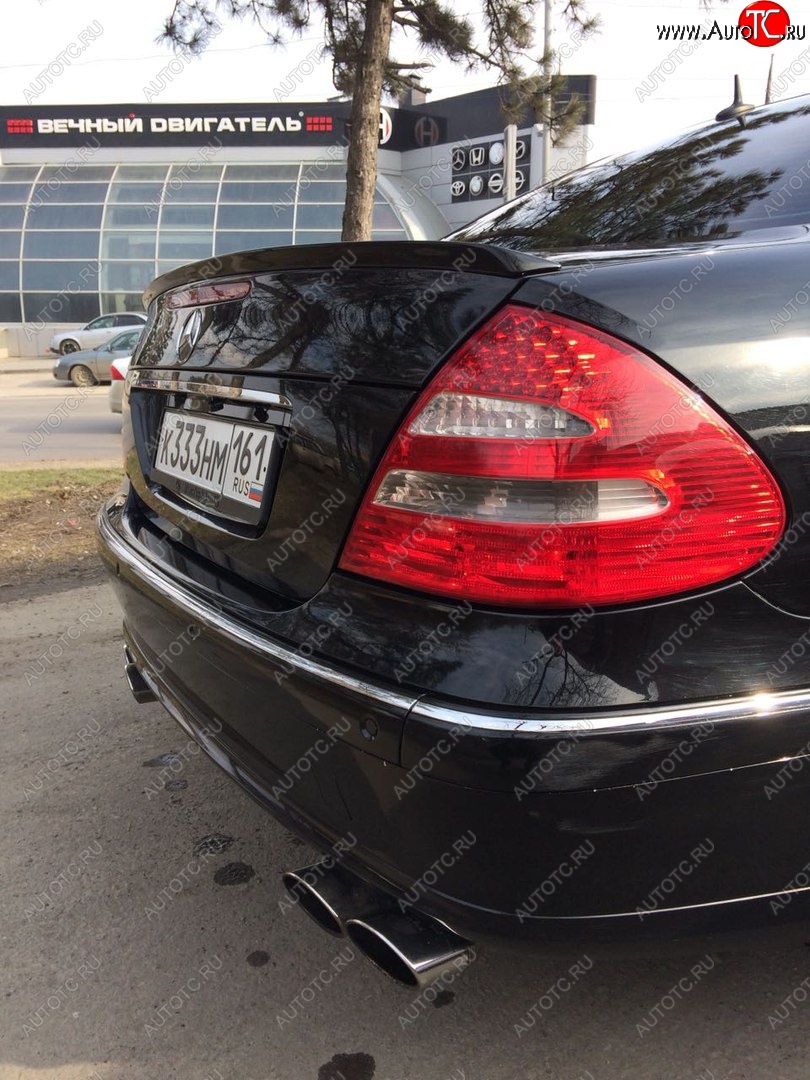 3 399 р. Лип спойлер АВТОКРАТ  Mercedes-Benz E-Class  W211 (2002-2009) дорестайлинг седан, рестайлинг седан (Неокрашенный)  с доставкой в г. Керчь