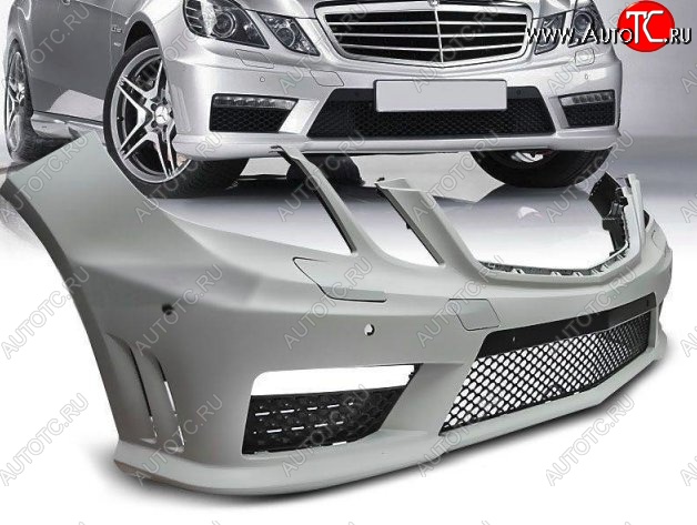 36 949 р. Передний бампер AMG Style Mercedes-Benz E-Class W212 дорестайлинг седан (2009-2012) (Неокрашенный)  с доставкой в г. Керчь