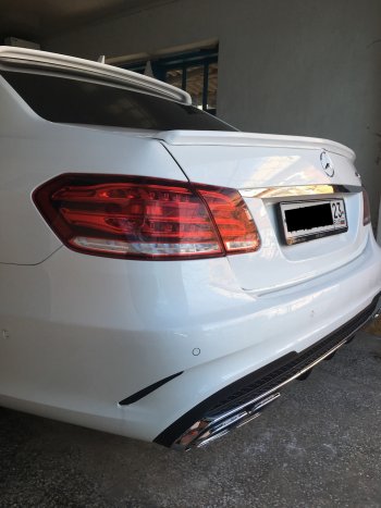 3 399 р. Лип спойлер АВТОКРАТ AMG  Mercedes-Benz E-Class  W212 (2009-2017) дорестайлинг седан, рестайлинг седан (Неокрашенный)  с доставкой в г. Керчь. Увеличить фотографию 11