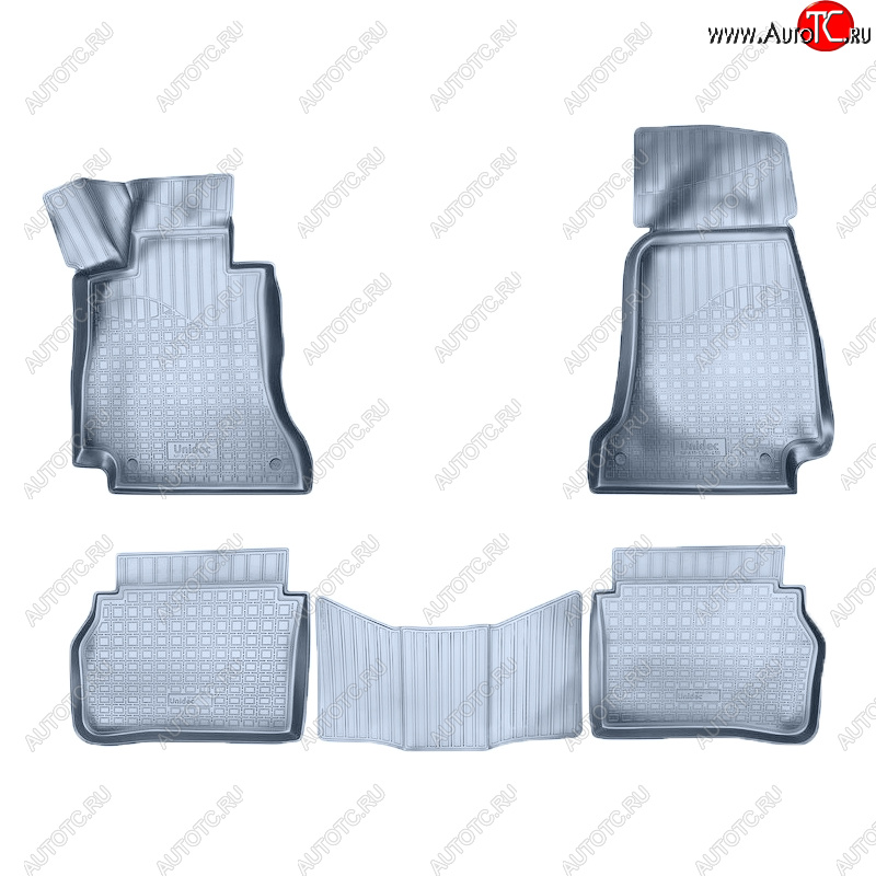4 379 р. Коврики салона Norplast Unidec  Mercedes-Benz E-Class ( W213,  S213) (2016-2025) седан дорестайлинг, седан рестайлинг, универсал рестайлинг (Цвет: серый)  с доставкой в г. Керчь