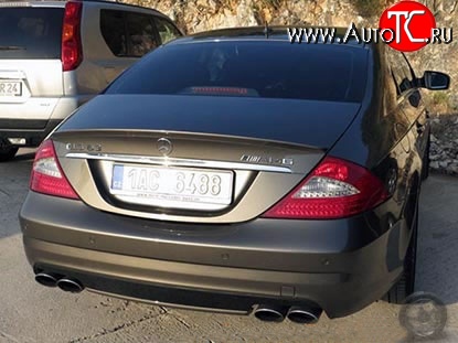 7 199 р. Лип спойлер AMG Mercedes-Benz CLS class W219 (2004-2010) (Неокрашенный)  с доставкой в г. Керчь
