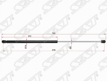 Газовый упор капота SAT Mercedes-Benz S class  W220 (1998-2005)