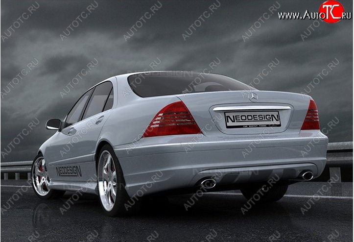 52 639 р. Задний бампер Neodesign Mercedes-Benz S class W220 (1998-2005)  с доставкой в г. Керчь