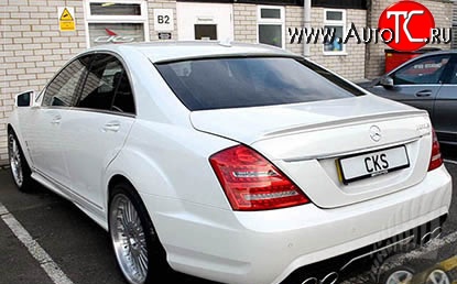 5 099 р. Козырёк на заднее стекло AMG Mercedes-Benz S class W221 (2006-2013) (Неокрашенный)  с доставкой в г. Керчь