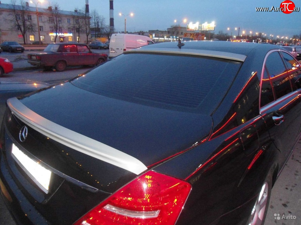 4 899 р. Лип спойлер Sport  Mercedes-Benz S class  W221 (2006-2013) (Неокрашенный)  с доставкой в г. Керчь