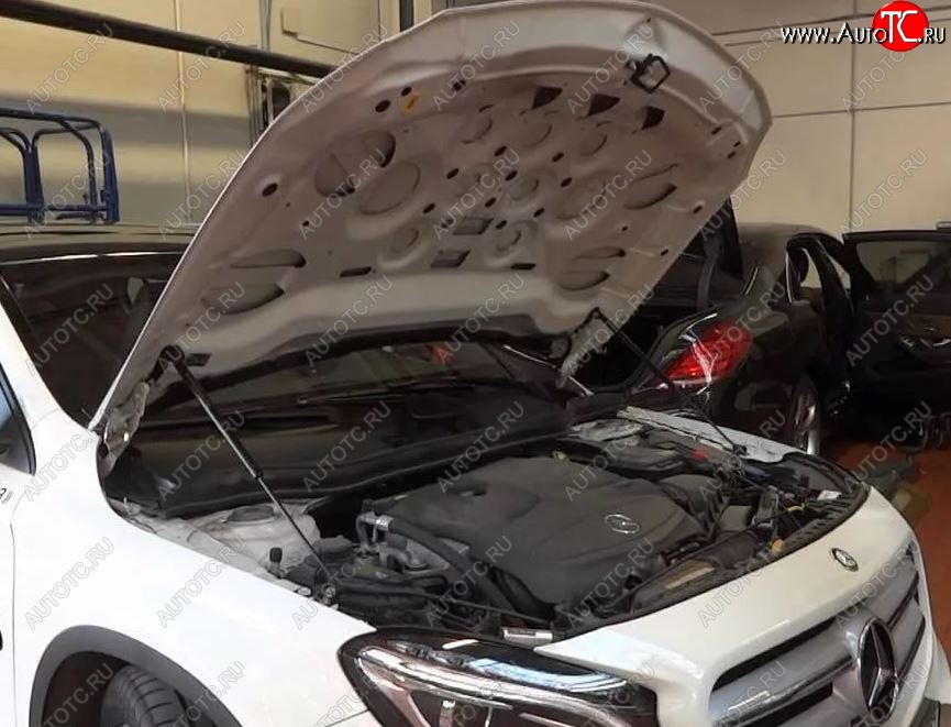 2 749 р. Упоры капота Russtal Mercedes-Benz B-Class W246/T246 хэтчбэк (2011-2018)  с доставкой в г. Керчь