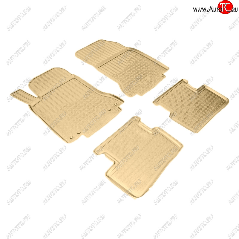 3 369 р. Коврики салона Norplast Unidec  Mercedes-Benz B-Class  W246/T246 (2011-2018) хэтчбэк (Цвет: бежевый)  с доставкой в г. Керчь